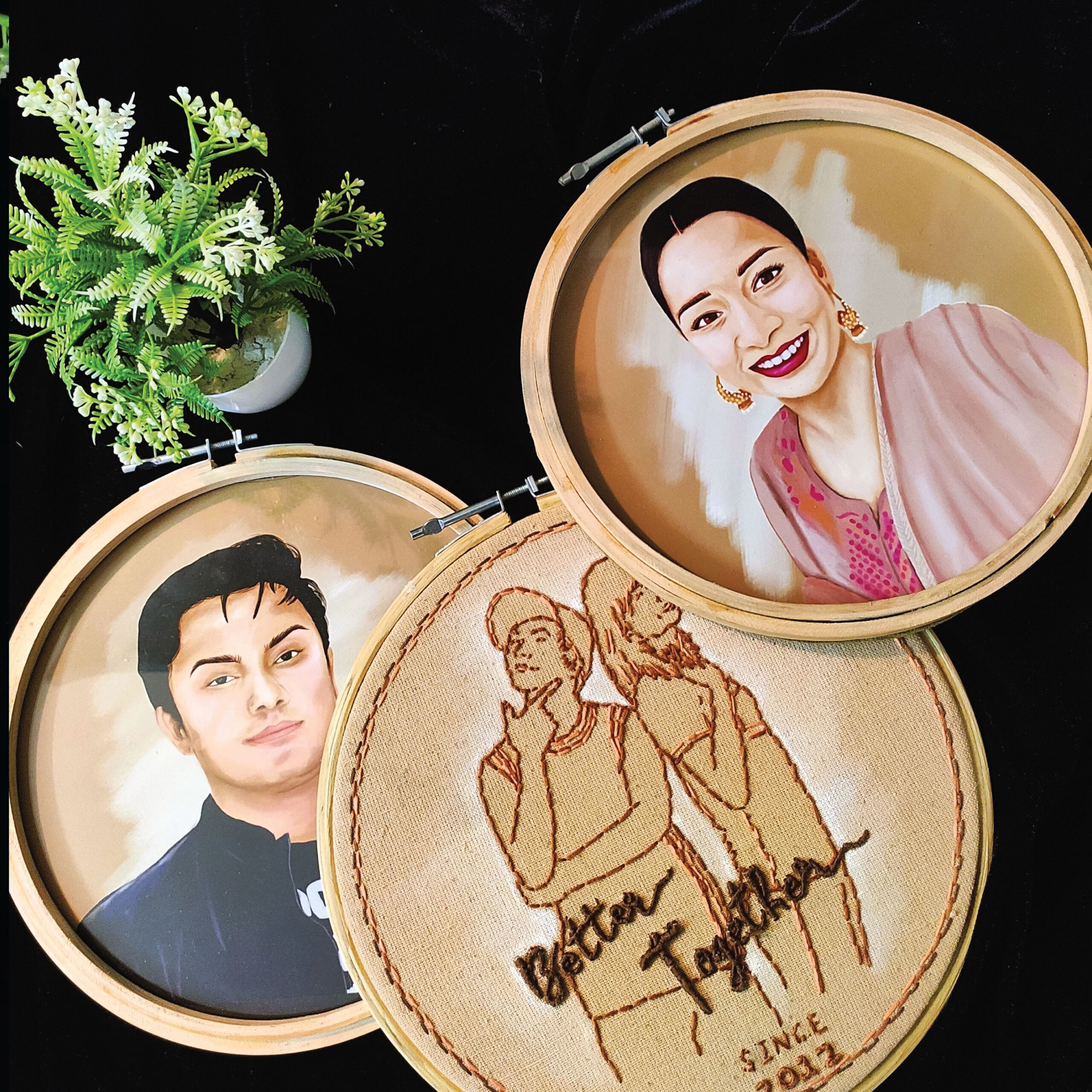 couple-hoop-set-4 Couples hoop art Hamper (set of 3) - Image 1