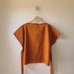 Abstract Kantha embroidered zero waste top - Image 2