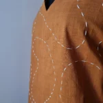 Abstract Kantha embroidered zero waste top - Image 5