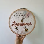 Bee Awesome Hoop Art - Make it ADT