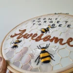 Bee Awesome Hoop Art - Make it ADT - Image 3