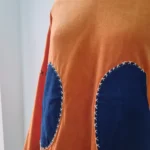 Blue Orange Velvet Hoodie - Image 4