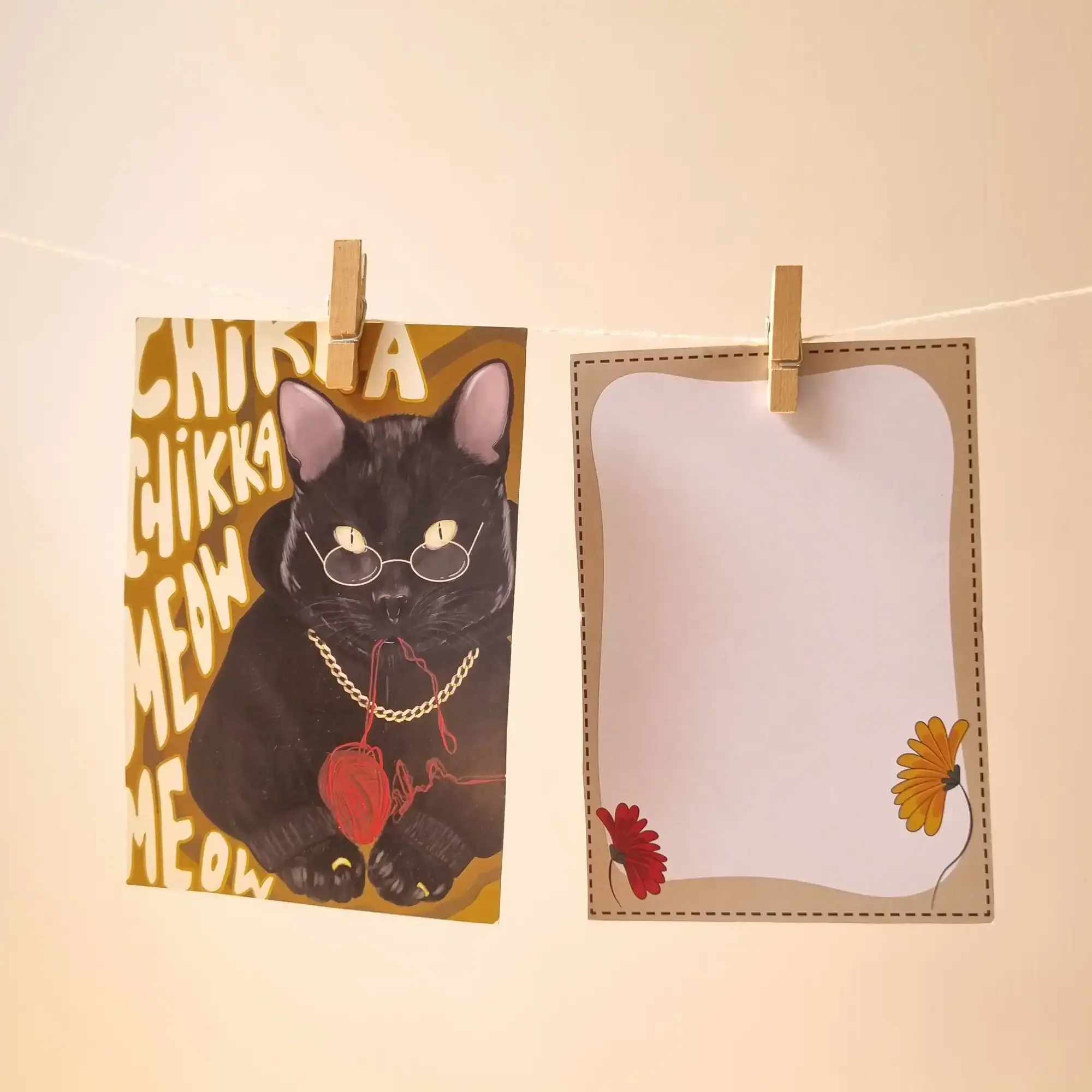 Chikka Chikka Meow Meow Notecard Chikka Chikka Meow Meow Notecard - Image 1