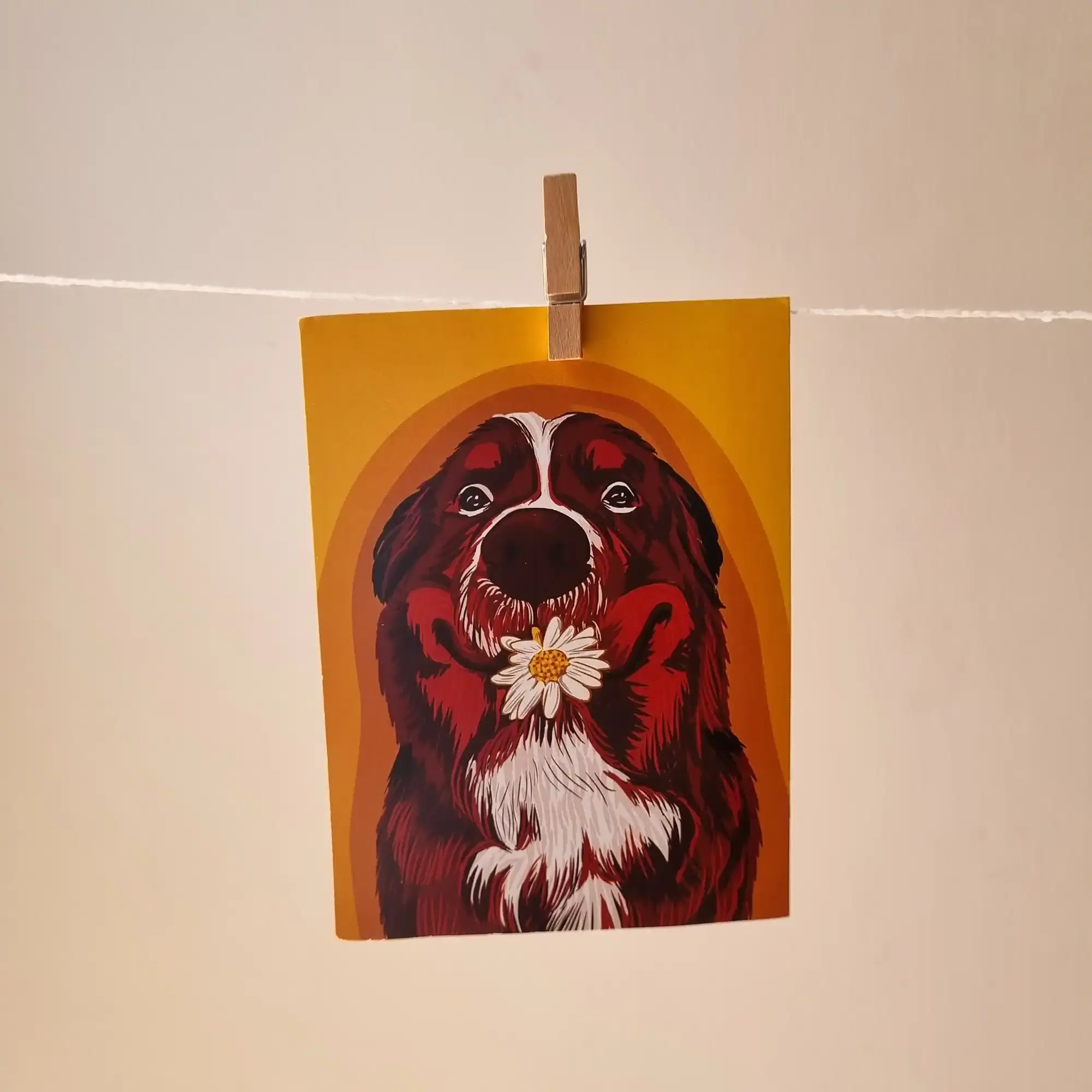 Daisy doggo Art Print Daisy doggo Art Print - Image 1