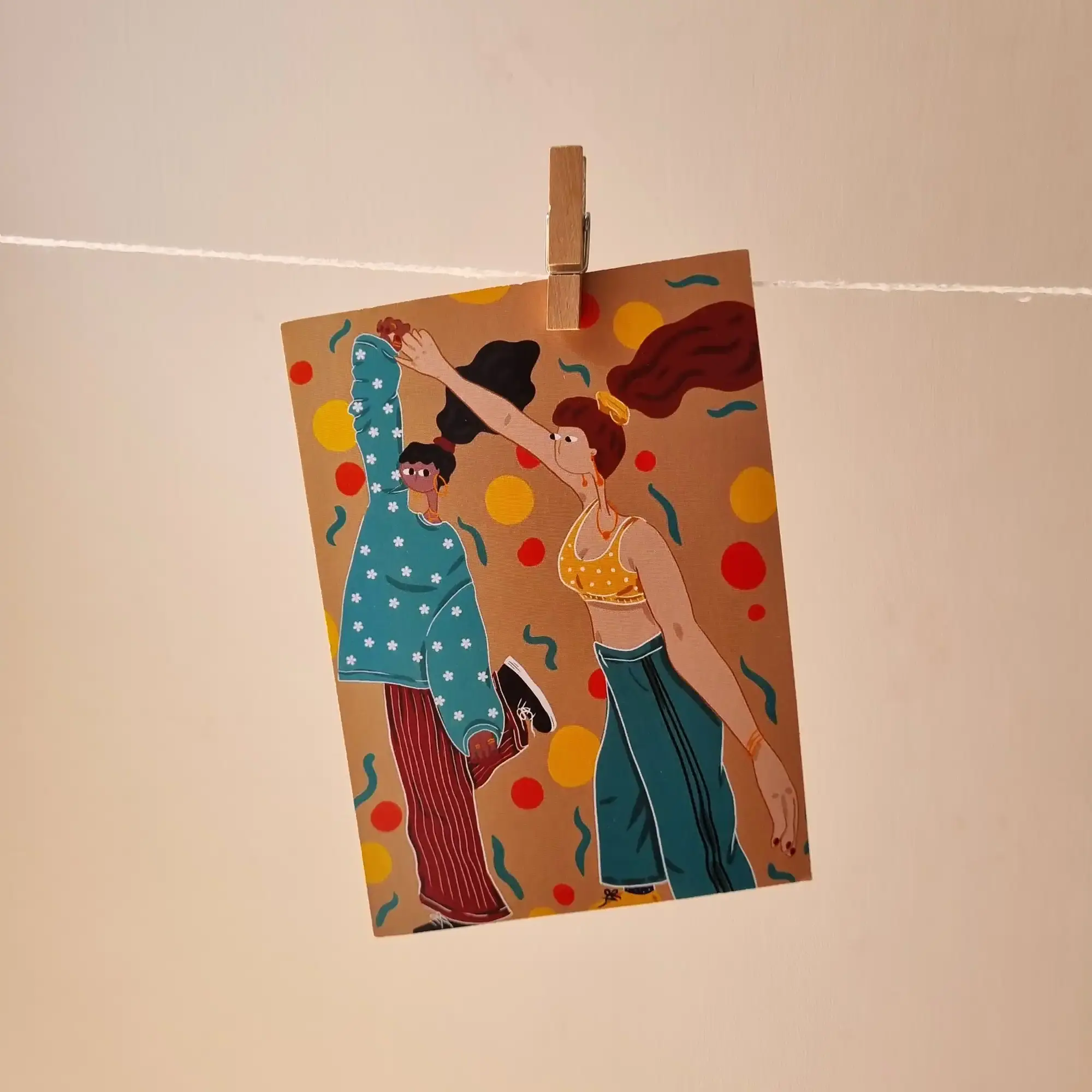 Dancing Duet Art Dancing Duet Art Print - Image 1