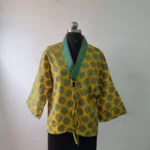 Golden Ochre Dot Kimono