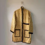 Handloom Yellow Tribe Coat - Image 2