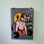 Hanuman at Gym Poster