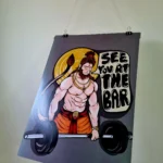 Hanuman at Gym Poster - Image 2