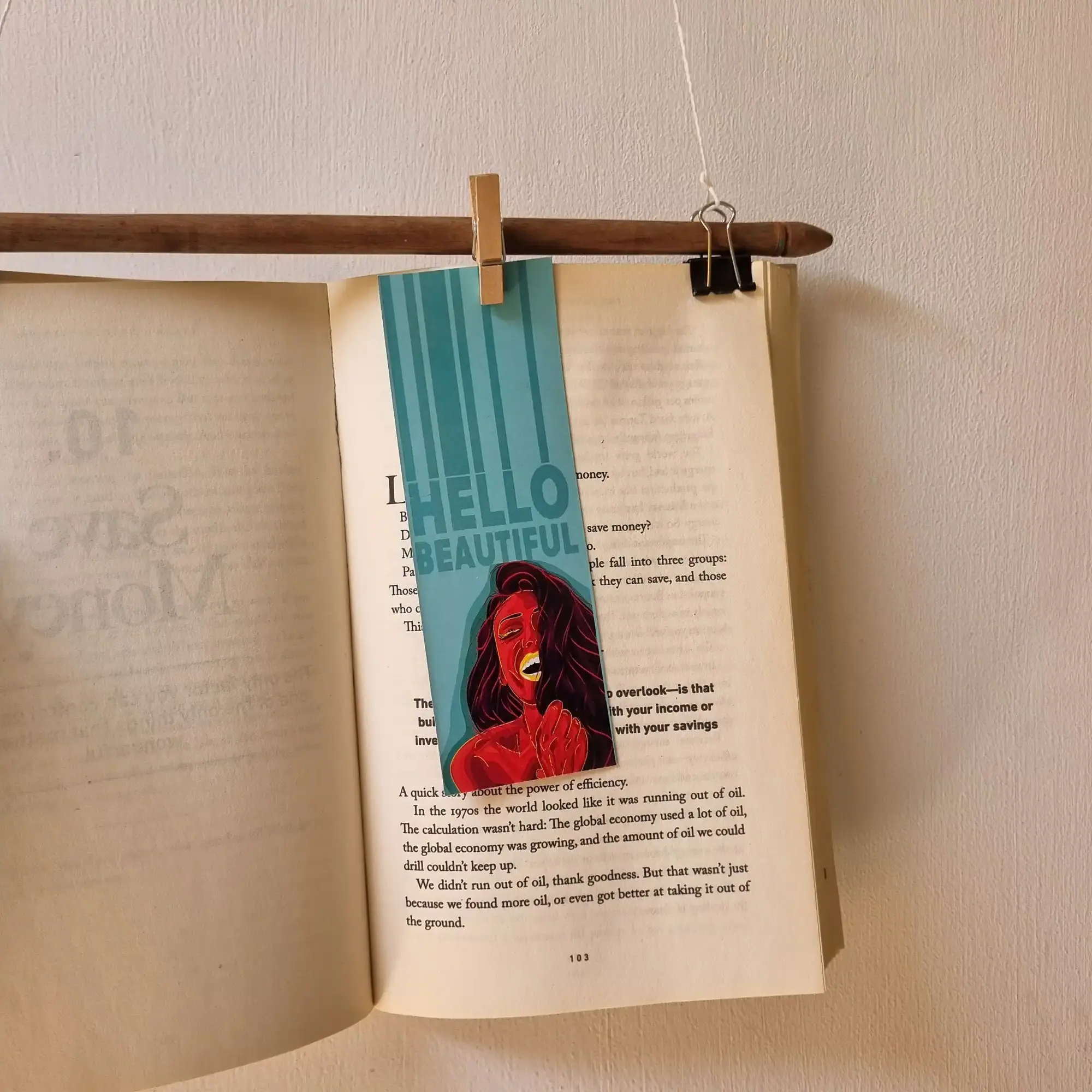 Hello Beautiful Bookmark Hello Beautiful Bookmark - Image 1