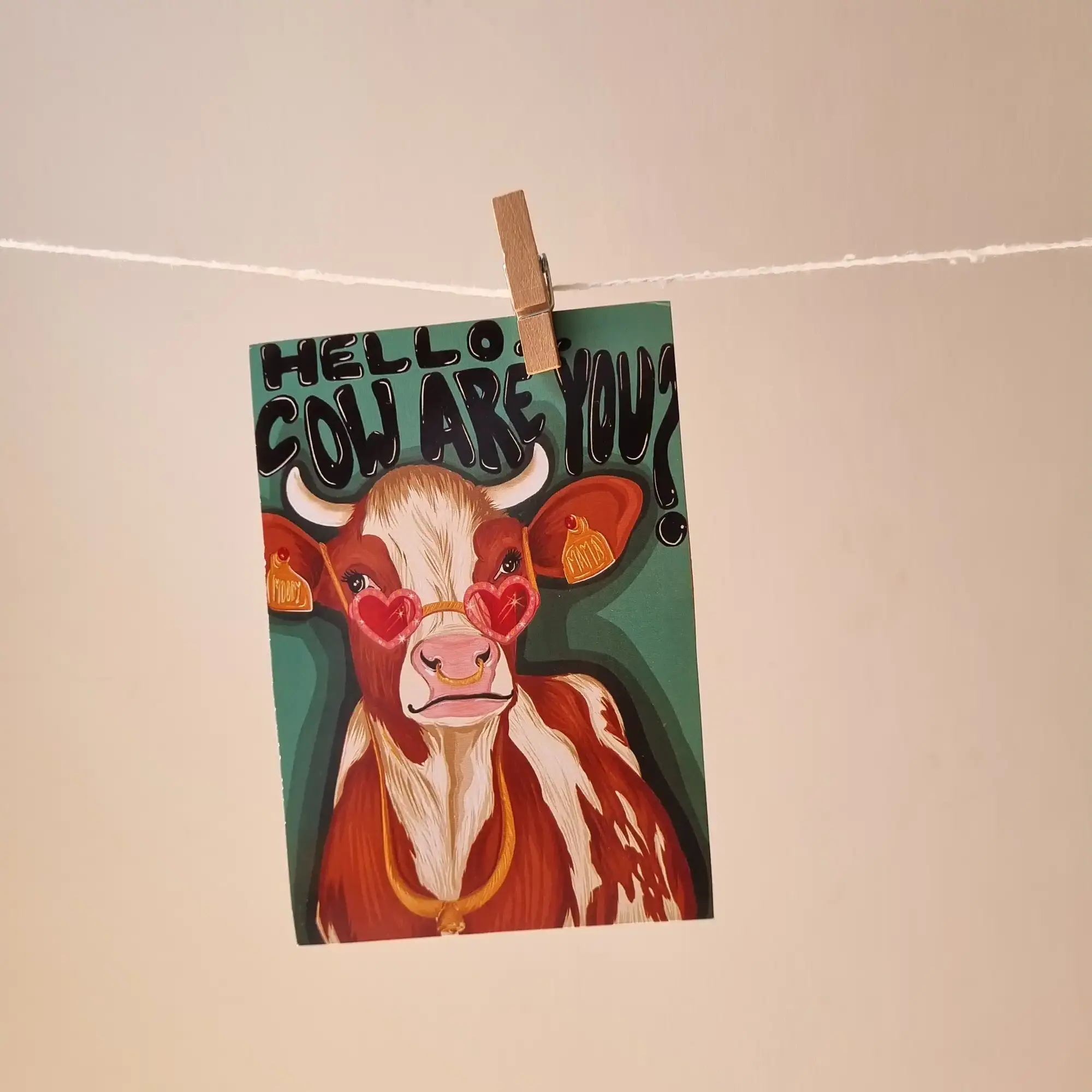 Hello Cow are you Art Print Hello Cow are you? Art Print - Image 1