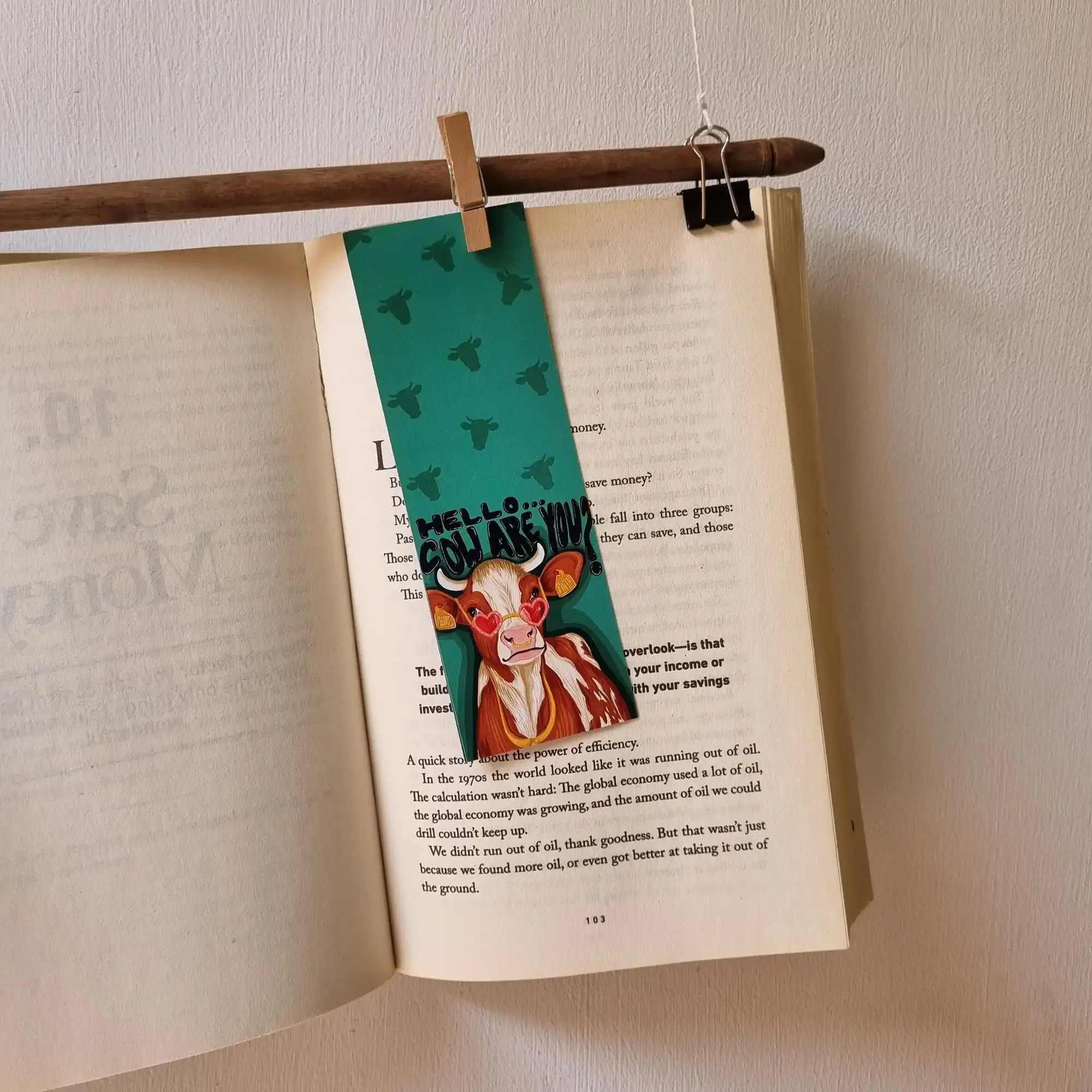 Hello Cow are you Bookmark (2) Hello Cow are you? Bookmark - Image 1