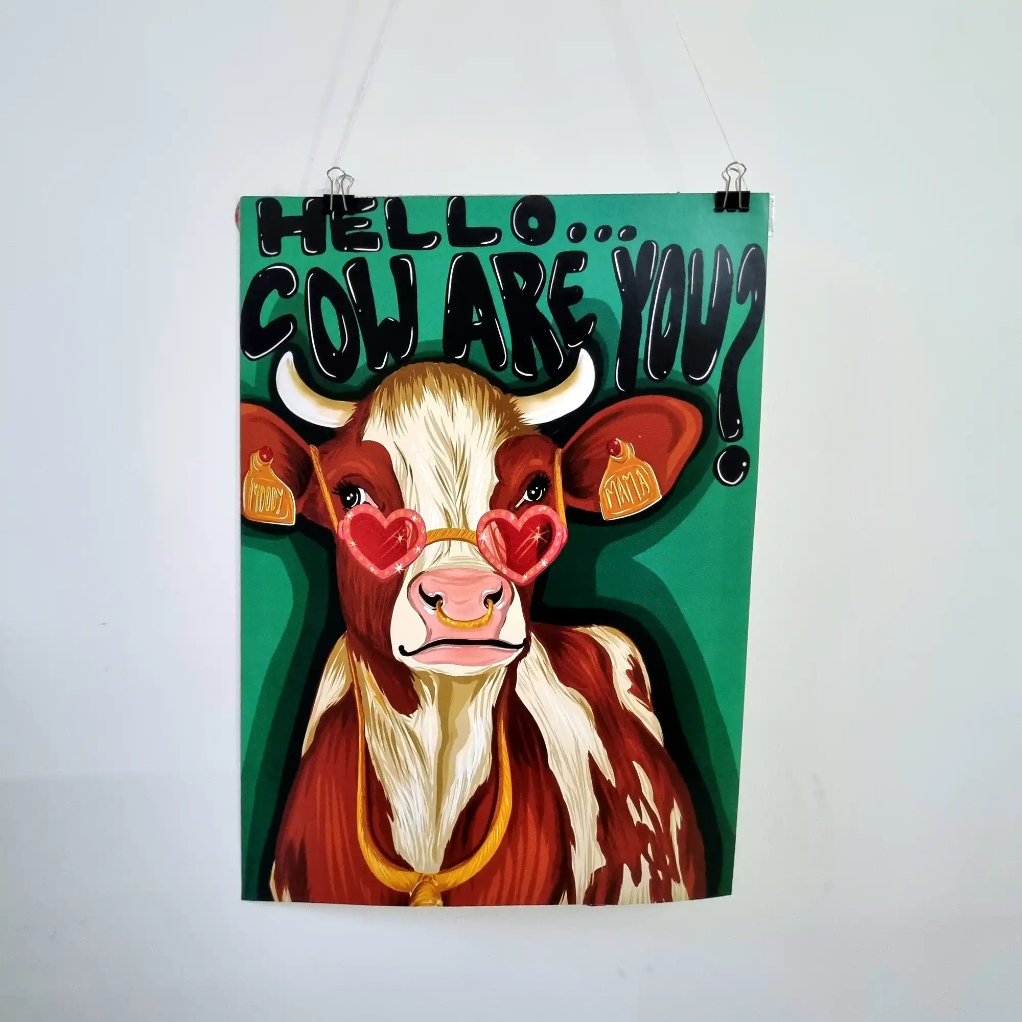 Hello Cow are you Poster Hello Cow are you? Poster - Image 1