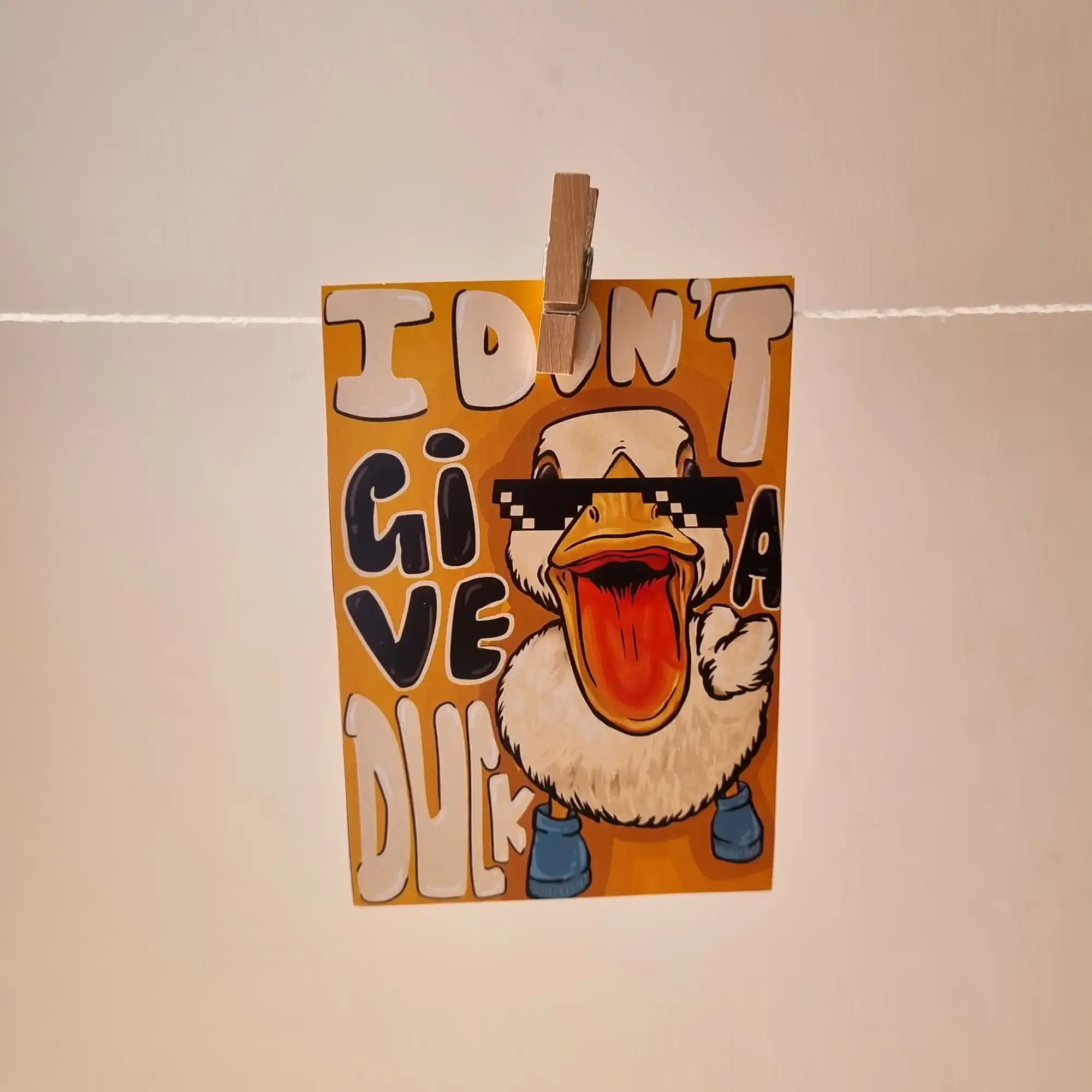 I Don’t give a Duck Art Print I Don't give a Duck Art Print - Image 1