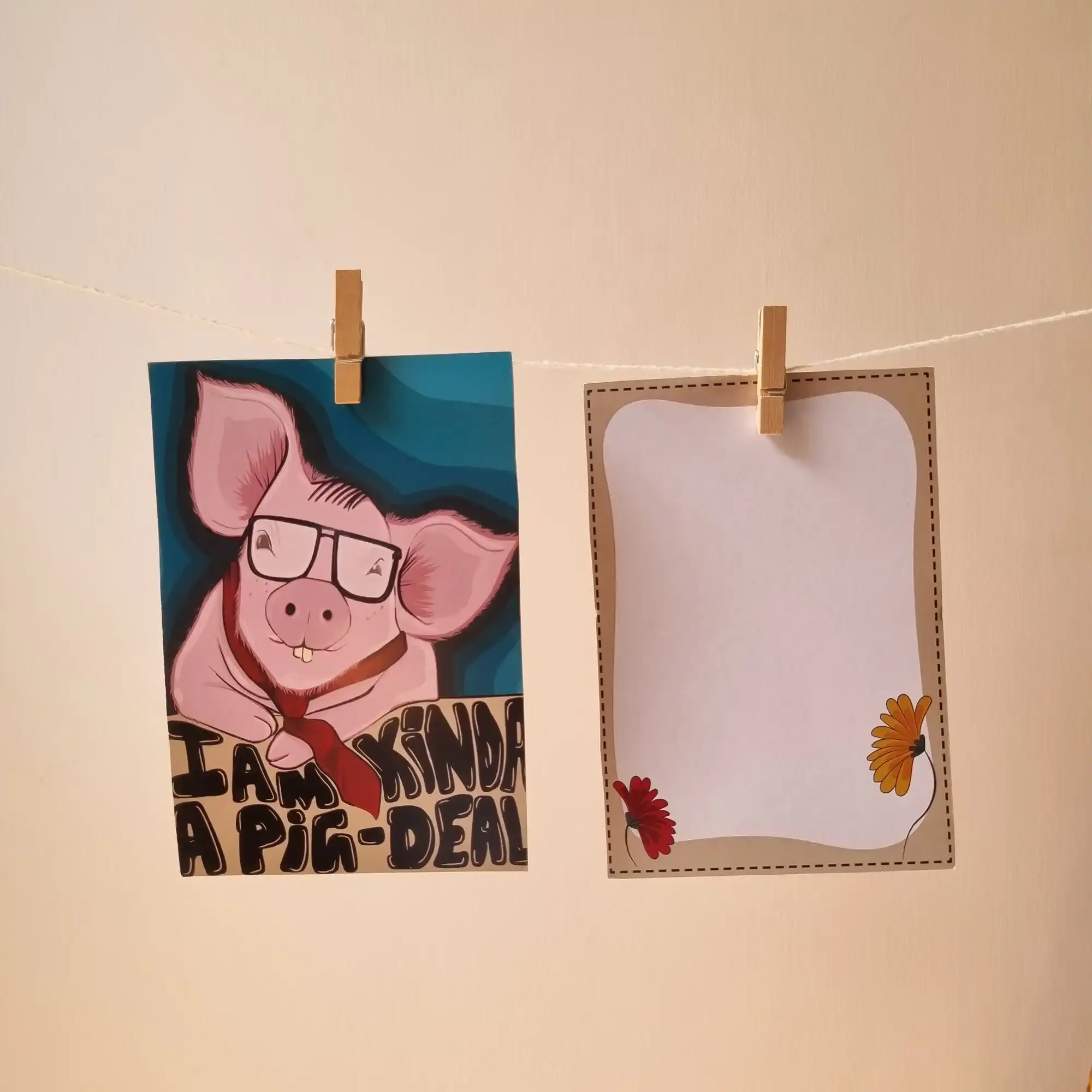 I am kinda a Pigdeal Notecard I am kinda a Pigdeal Notecard - Image 1