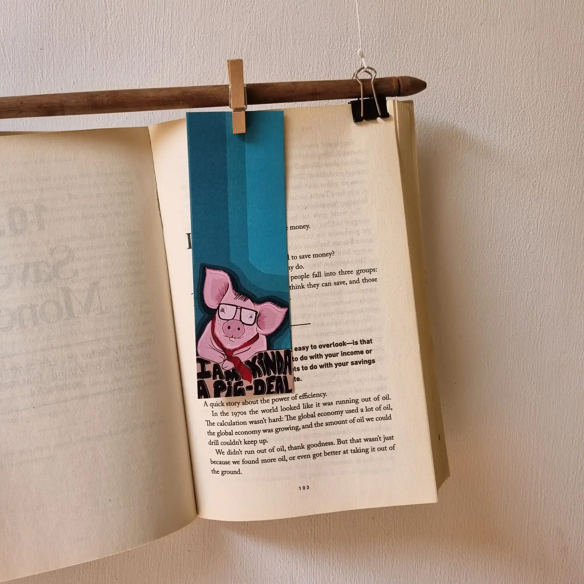 I am kinda a pigdeal Bookmark (2) I am kinda a pigdeal Bookmark - Image 1
