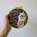 Llama Drama Hoop Art - Make It ADT
