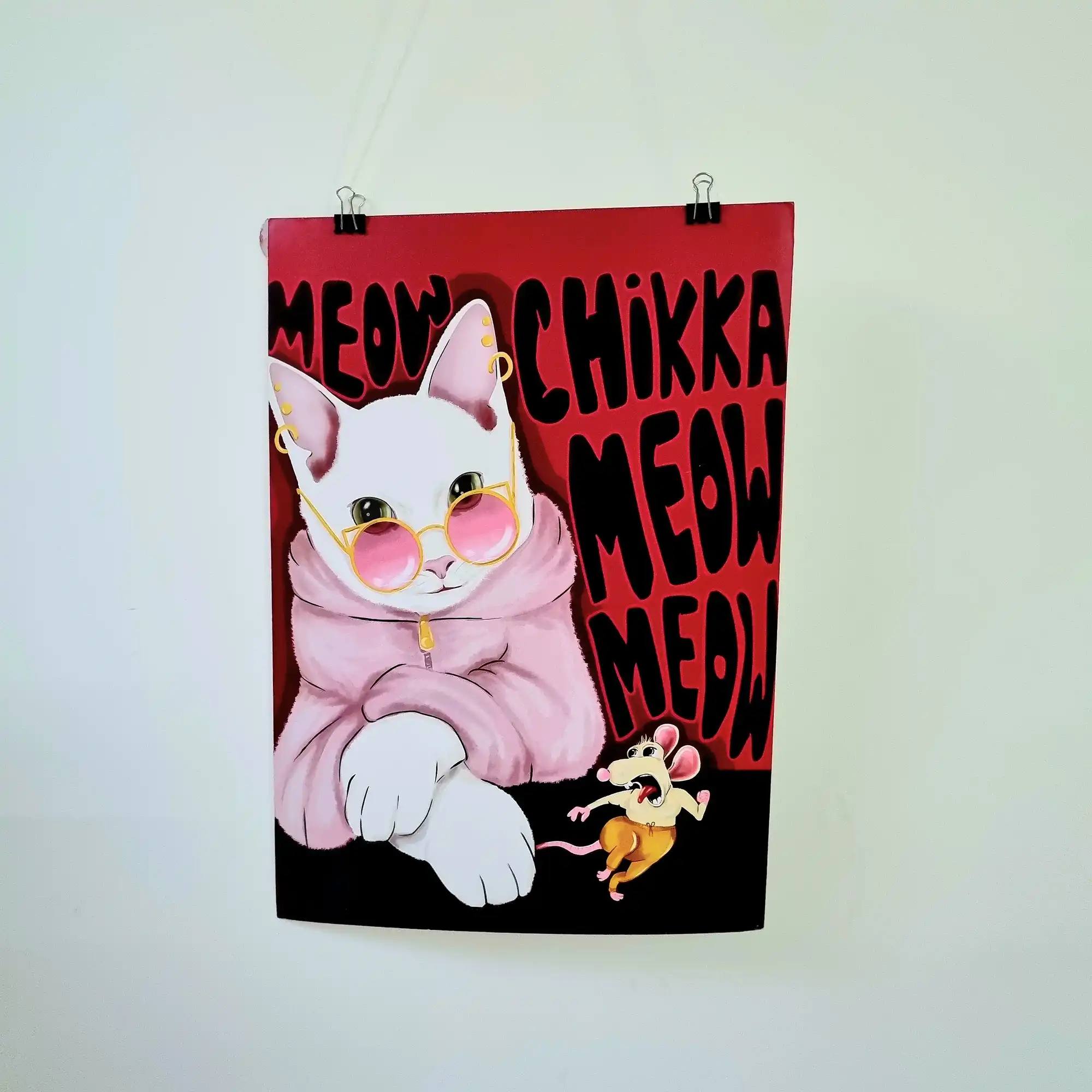 Meow Chikka Meow Meow Poster Meow Chikka Meow Meow Poster - Image 1