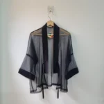 Obsidian Sheer Chic Kimono