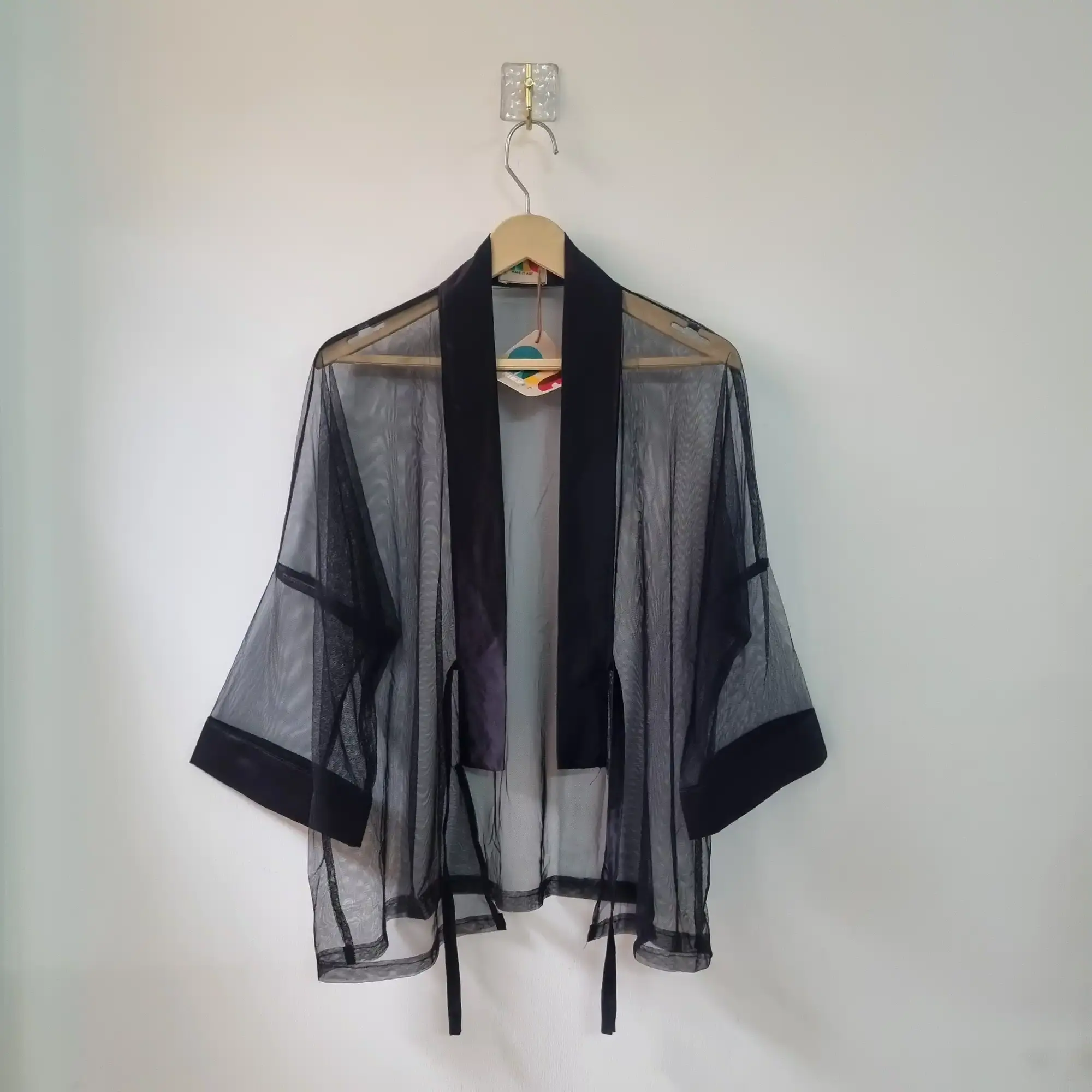 Obsidian Sheer Chic Kimono (2) Obsidian Sheer Chic Kimono - Image 1