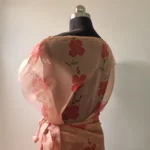 Peach Flora Organza Co-ord set - Image 4