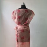 Peach Flora Organza Co-ord set - Image 2