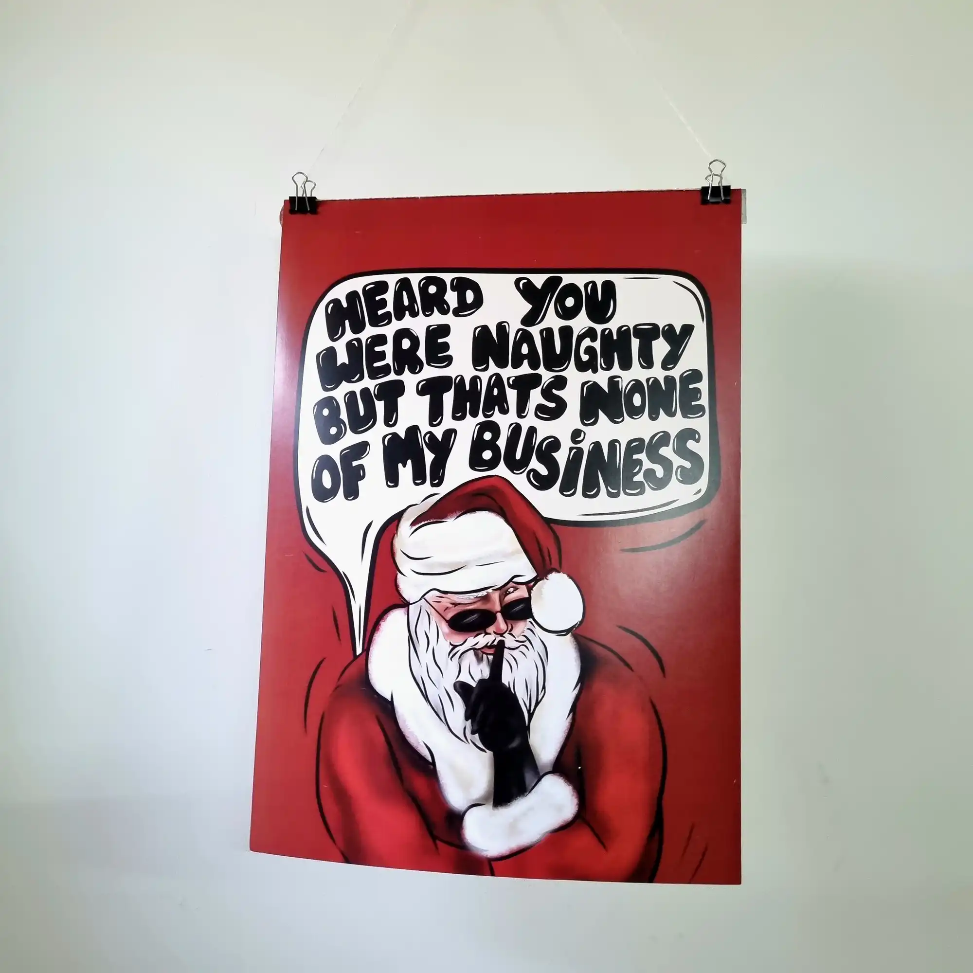 Santa keeping secrets Poster Santa keeping secrets Poster - Image 1