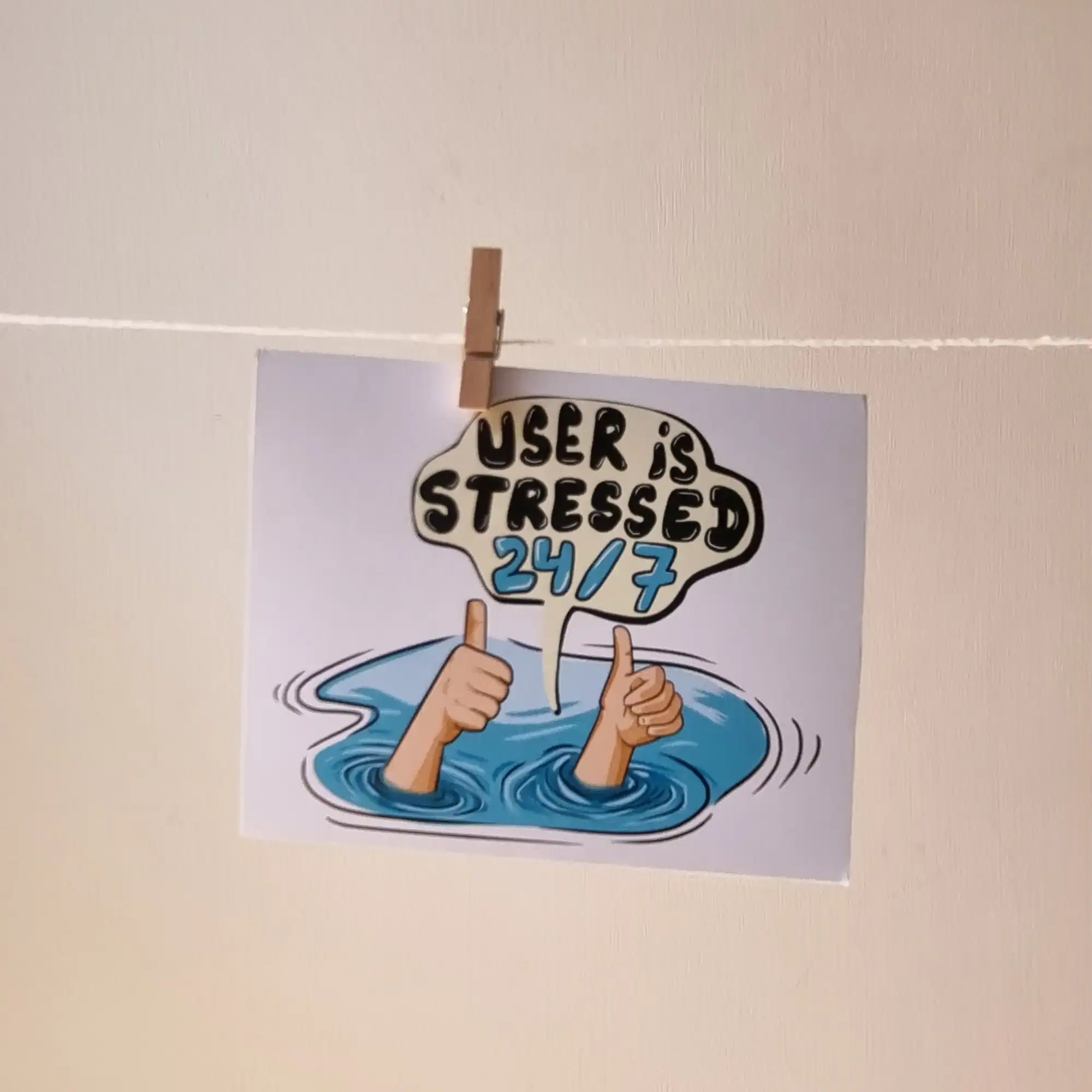 Stressed Art Print Stressed Art Print - Image 1