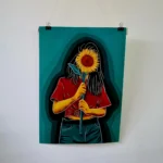 Sunflower Girl Poster