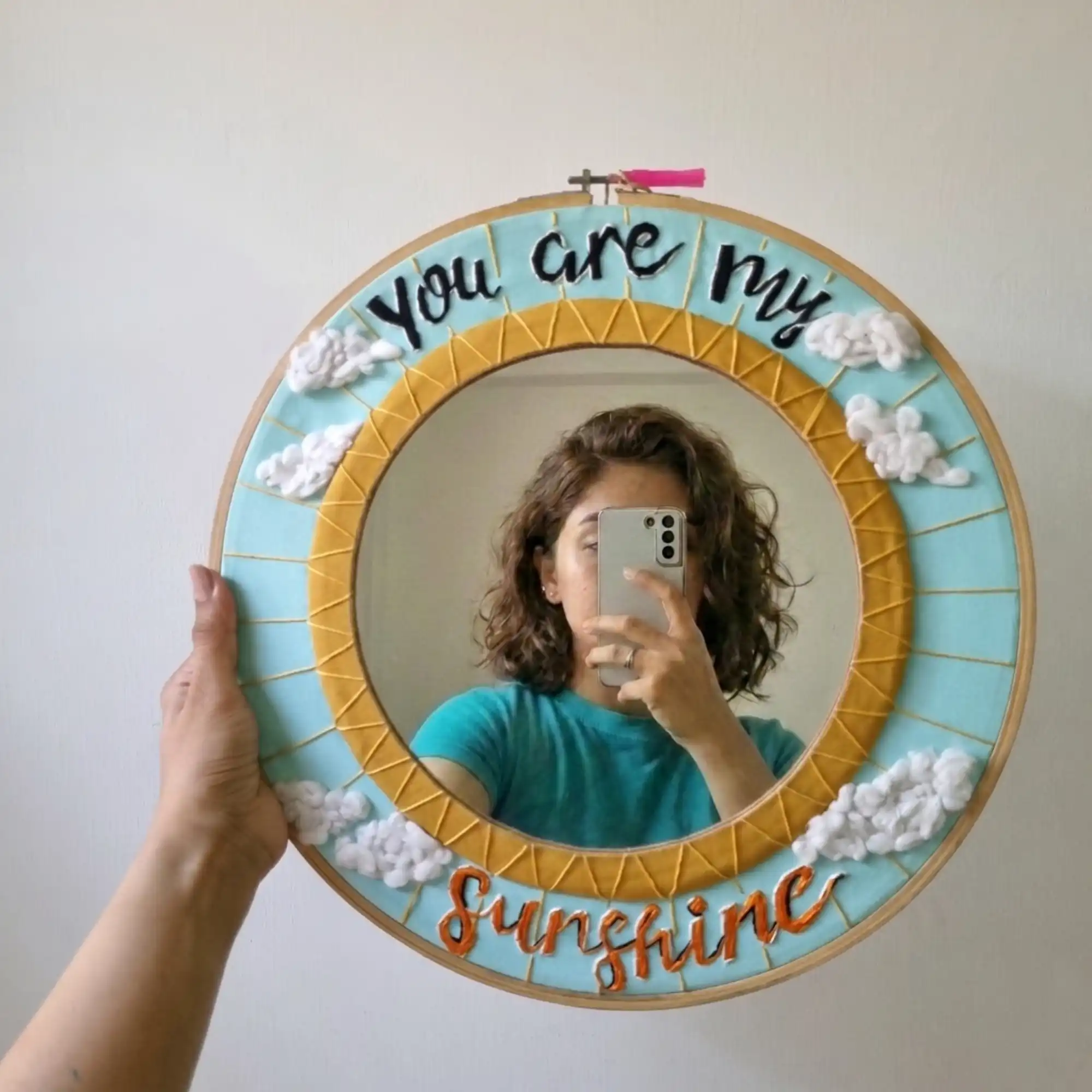Sunshine Mirror Hoop Sunshine Mirror Hoop -Make it ADT - Image 1