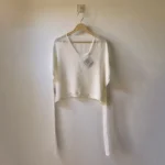 White chiffon Zero Waste Top