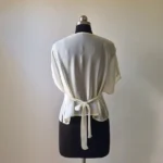 White chiffon Zero Waste Top - Image 4